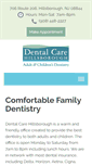 Mobile Screenshot of dentalcarehillsborough.com